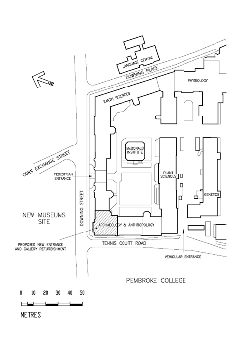 New entrance proposal for Archaeology and Anthropology
